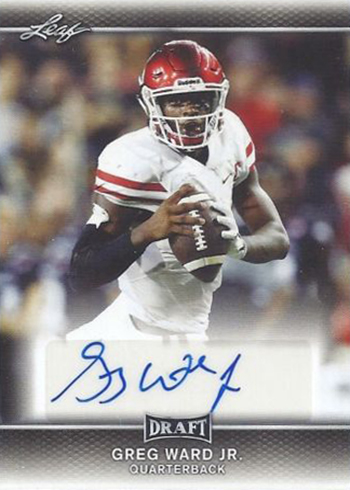 2017 Leaf Draft Football Autographs Greg Ward Jr