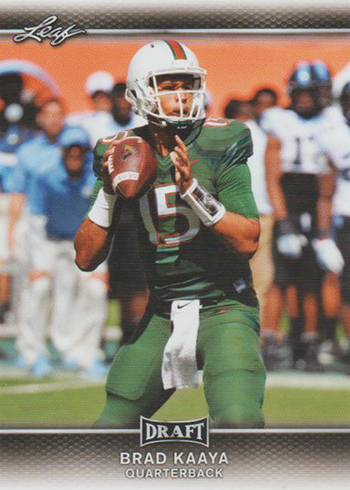 2017 Leaf Draft Football Base Brad Kaaya