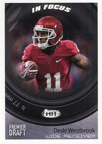 2017 SAGE Hit Premier Draft Low Series Football Base In Focus Dede Westbrook