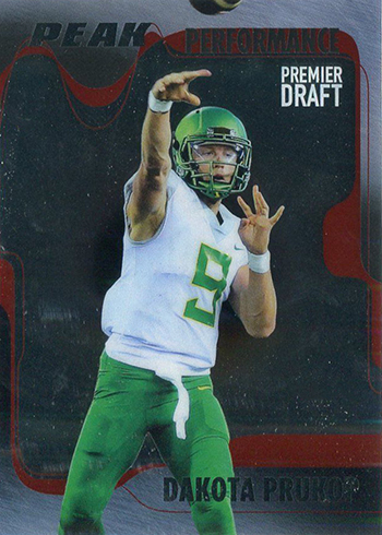 2017 SAGE Hit Premier Draft Low Series Football Peak Performance Dakota Prukop