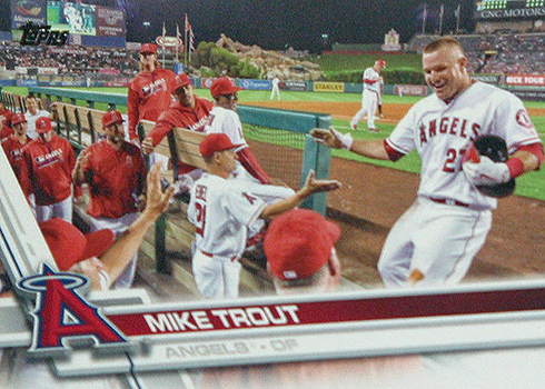 2017 TOD Var 75 Mike Trout dugout
