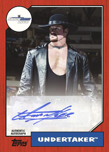 2017 Topps Heritage Autographs Red Undertaker