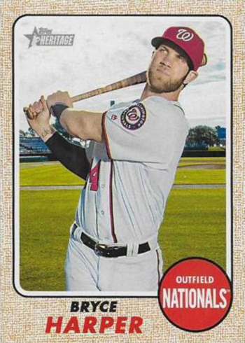 2017 Topps Heritage Variations - 427 Bryce Harper Error