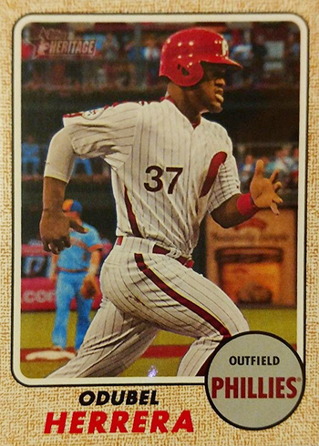 2017 Topps Heritage Throwback Variations 247 Odubel Herrera