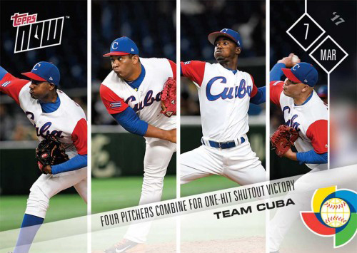 2017 Topps Now World Baseball Classic Checklist, Details