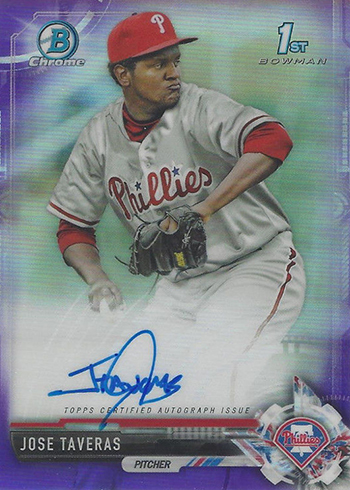 2017 BowChr Auto Taveras Purple Ref