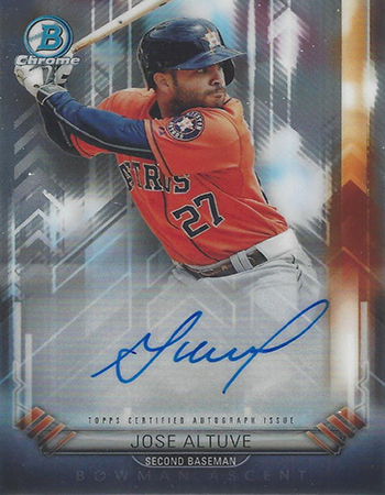2017 Bowman Ascent Autographs Jose Altuve