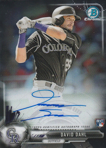 2017 Bowman Chrome Rookie Autographs David Dahl