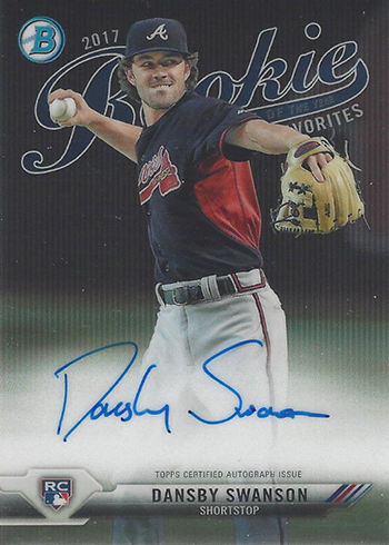 2017 Bowman ROY Favorites Autographs Dansby Swanson