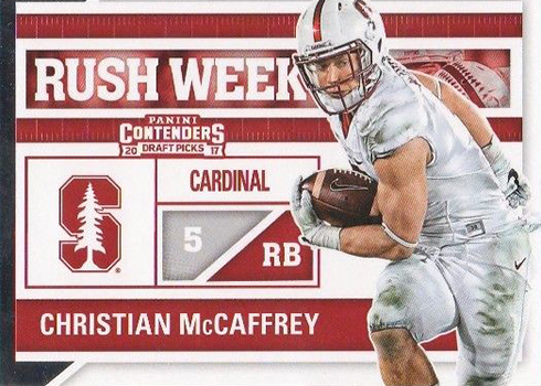 2017 Panini Contenders Draft Football Rush Week Christian McCaffrey