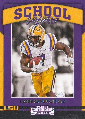 2017 Panini Contenders Draft Football School Colors Leonard Fournette