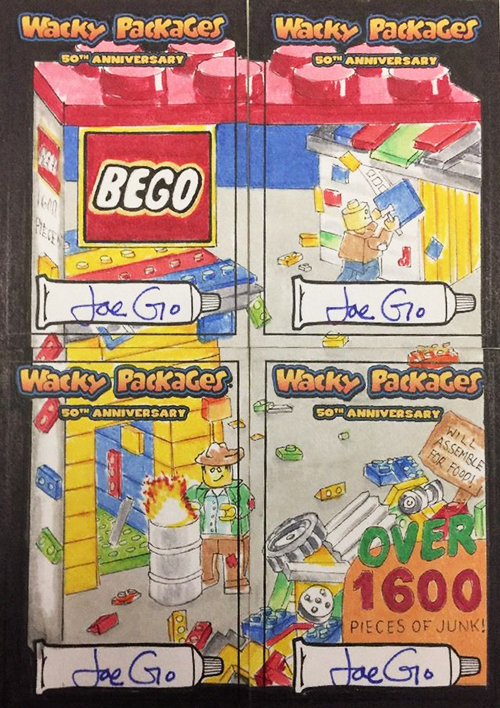 Wacky Packages 50th Anniversary Puzzle Sketch Cards