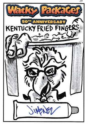 Wacky Packages 50th Anniversary Sketch Card