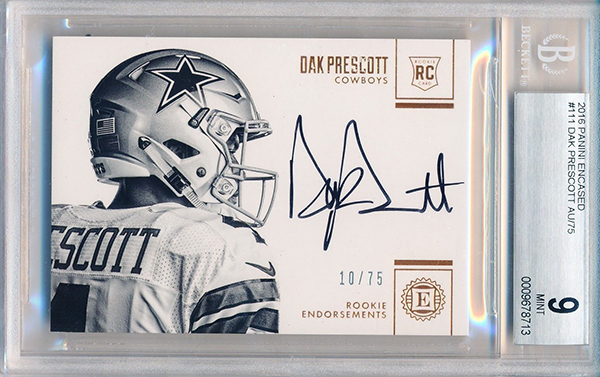 2016 Panini Encased Dak Prescott RC