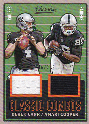2017 Panini Classics Football Classic Combos