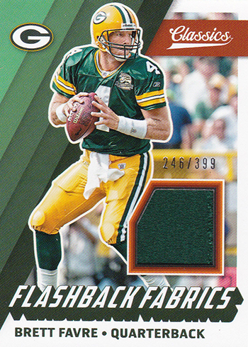 2017 Panini Classics Football Flashback Fabrics Brett Favre