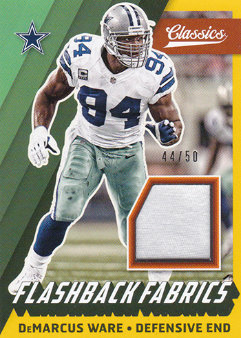 2017 Panini Classics Football Flashback Fabrics Gold