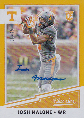 2017 Panini Classics Football Signficant Signatures Gold