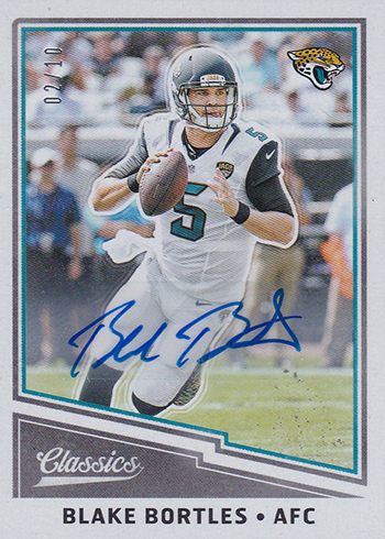 2017 Panini Classics Football Significant Signatures A Blake Bortles