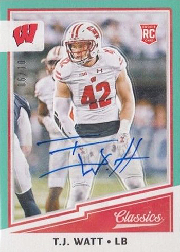 2017 Panini Classics Football Significant Signatures Blue TJ Watt