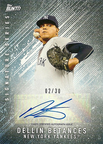 2017 Topps Bunt Baseball Autographs Dellin Betances