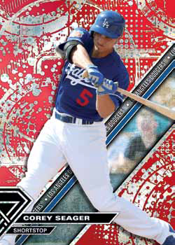 2017 Topps High Tek Baseball Red Orbit Diffractor