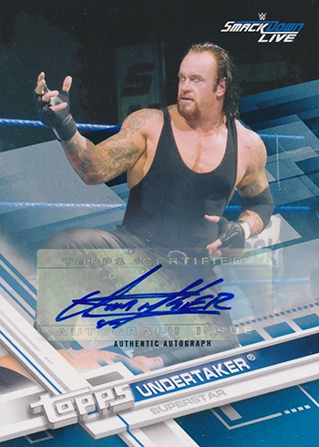 2017 Topps WWE Autographs Blue Undertaker