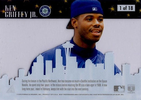 1996 Pinnacle Skylines Ken Griffey Jr Reverse