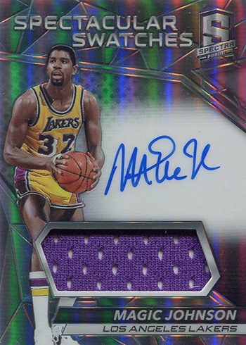2016-17 Spectra Basketball Spectacular Swatches Signatures Magic Johnson