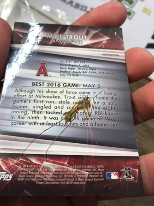 2016 Bowman's Best Mike Trout Bug B