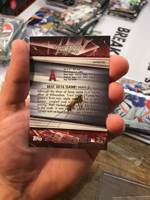 2016 Bowman's Best Mike Trout Bug