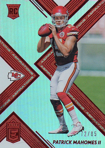 2017 Donruss Elite Football Aspirations Patrick Mahomes