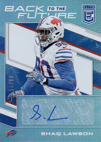 2017 Donruss Elite Football Back to the Future Autographs Shaq Lawson