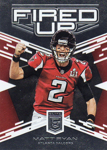 2017 Donruss Elite Football Fired Up Matt Ryan