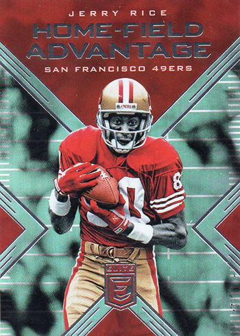 2017 Donruss Elite Football Home-Field Advantage Jerry Rice