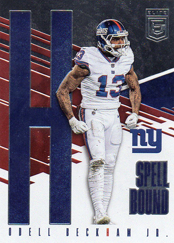 2017 Donruss Elite Football SPellbound Odell Beckham Jr