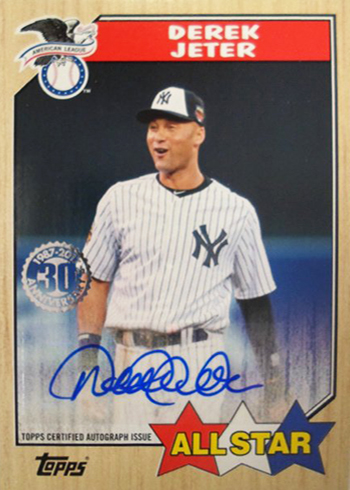 2017 Topps Series 2 1987 Autographs Derek Jeter