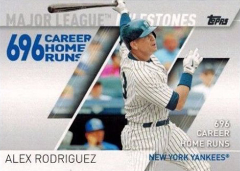 2017 Topps Series 2 Major League Milestones Alex Rodriguez