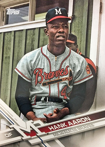 2017 Topps Series 2 Variation SSP 639 Hank Aaron