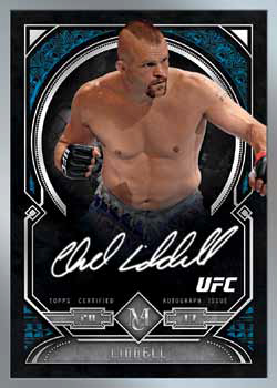 2017 Topps UFC Museum Collection Museum Collection Autograph Silver Frame