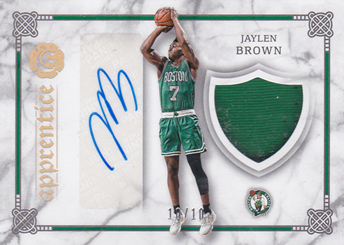 2016-17 Panini Excalibur Basketball Apprentice Shield Signature Holo Gold Jaylen Brown