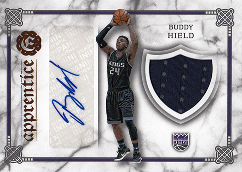 2016-17 Panini Excalibur Basketball Apprentice Signature Shield Buddy Hield