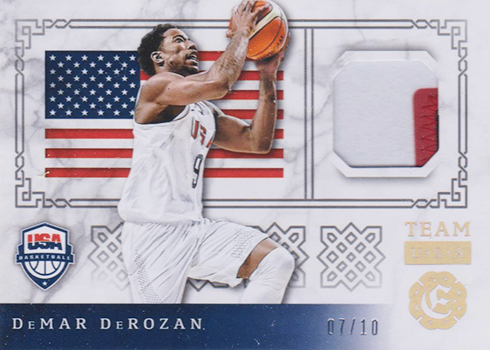 2016-17 Panini Excalibur Basketball Team USA Prime DeMar DeRozan