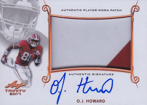 2017 Leaf Trinity Football Patch Auto OJ Howard
