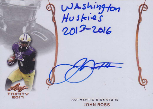 2017 Leaf Trinity Signatures John Ross