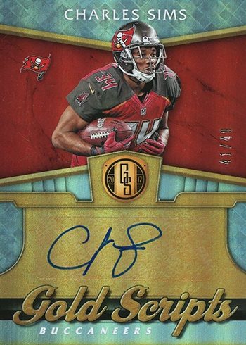 2017 Panini Gold Standard Football Gold Scripts Charles Sims