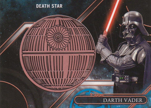2017 Topps Star Wars Galactic Files Reborn Medallion Darth Vader Death Star