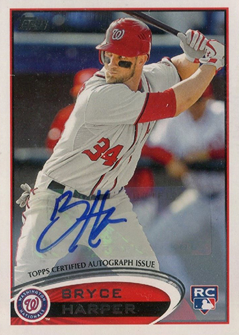 2012 Topps Bryce Harper 661 Autograph