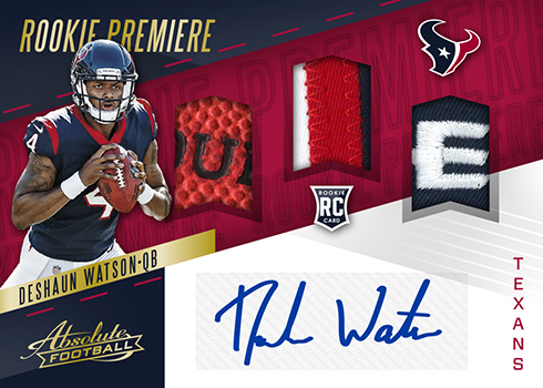 2017 Panini Absolute Football Checklist, Team Sets, Details