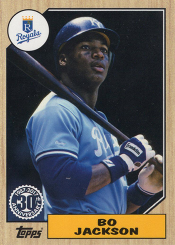 2017 Topps New Era Baseball 1987 Topps Bo Jackson